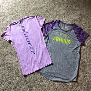 2 Under Armour shirts. Never worn. 💜